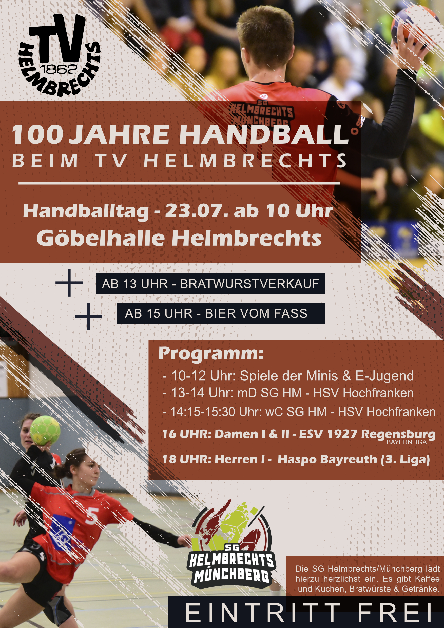 Wir feiern 100 Jahre Handball im TV Helmbrechts am 23.7.22